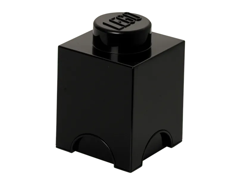 Storage Brick 1-Stud – Black