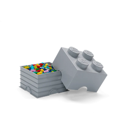4-Stud Storage Brick – Medium Stone Gray