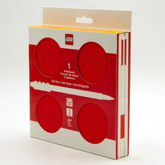Locking Notebook with Gel Pen – Red
