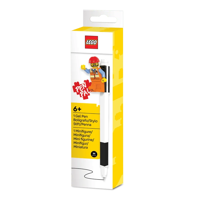 Pen Pal Gel Pen with Minifigure – Black