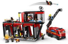 Fire Station with Fire Truck