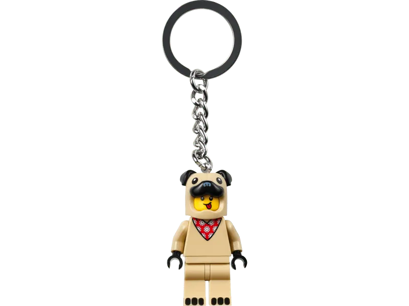 French Bull Dog Guy Key Chain